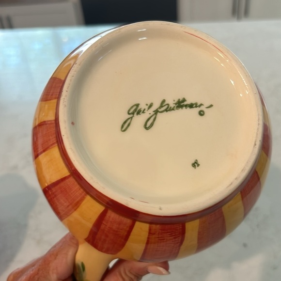 Southern Living at Home Gail Pittman Sienna Hand Painted Pitcher - Picture 5 of 5